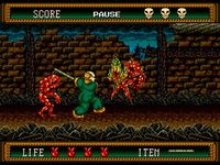 une photo d'Ã©cran de Splatterhouse 2 sur Sega Megadrive